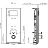 Система инсталляции для унитазов WASSERKRAFT ABENS 20TLT.010.ME.WH.BN04
