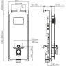 Система инсталляции для унитазов WASSERKRAFT SALM 27TLT.010.ME.BL.PB02